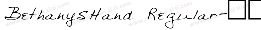 BethanysHand Regular字体转换